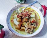 Foto langkah ke 5 dari resep Lontong Kikil Surabaya.