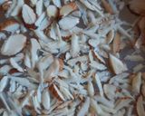 A picture of step 1 of Almond burfi Different colours and shapes of burfis.