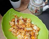 Foto langkah ke 3 dari resep Tumis Sawi Putih Tahu Pedas.