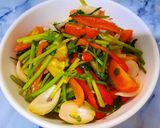 Hình bước làm 2 của món Bạch tuộc xào chua ngọt
