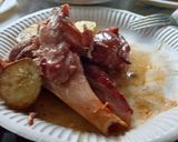 Foto del paso 3 de la receta: Codillo de cerdo cocido con patatas en freidora de aire