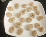 A picture of step 4 of Thandai Masala Bhakharvadi.