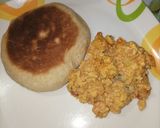A picture of step 6 of Scrambled eggs mayo paste.