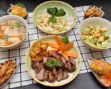Hình bước làm 8 của món Cơm nhà với các món từ khoai tây
