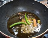 A picture of step 4 of Chok Wangun (Kashmiri-style Tangy Brinjals).