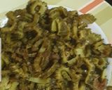 A picture of step 2 of  bitter gourd curry.