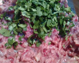 Foto del paso 4 de la receta: Tapas de tomate con paté de alubias Rojas, cilantro y albahaca enriquecidas con Agua de Mar