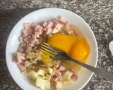 Foto del paso 4 de la receta: Tortilla de arroz con jamón y queso 🧑🏻🍳