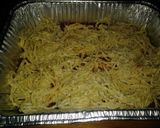 A picture of step 7 of Baked Spaghetti with Pepperoni.