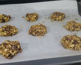 A picture of step 8 of Sticky chocolate chip and ginger cookies.