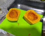 Foto del paso 1 de la receta: Calabaza rellena de pollo