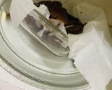 A picture of step 4 of Nutella brownie in microwave 1 minute.