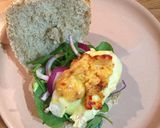 A picture of step 4 of Homemade chicken burger.