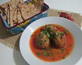A picture of step 15 of Vegetable Kofta with chapati.