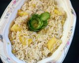 A picture of step 8 of Holay ka pulao.