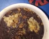Hình bước làm 1 của món Bánh chuối cacao nhân phô mai (baked oats)