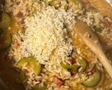 Une image de l'étape 3 de Risotto courgette chorizo citron.