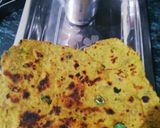 A picture of step 5 of Brinjal paratha.