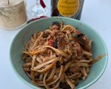 Φωτογραφία βήματος 7 της συνταγής Linguini ολικής άλεσης με κιμά μελιτζάνες κ πιπεριές καταπληκτική μακαρονάδα