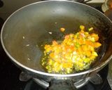 A picture of step 1 of Tomato methi leaves paratha.