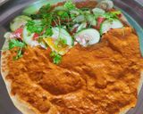 A picture of step 16 of Jain Paneer Tikka Masala Shawarma.