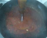 A picture of step 3 of Sev tomato sabji.