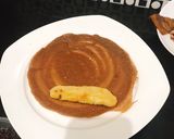 Foto langkah ke 5 dari resep Dadar Gulung Coklat isi Pisang Coklat mesis.