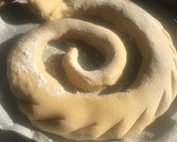 Foto del paso 6 de la receta: Casca de Reis de mazapán. Roscón de Reyes, típico de Gandía y La Safor (Valencia) 🐲