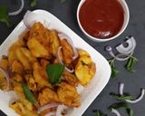 A picture of step 2 of Potato mint pakora.