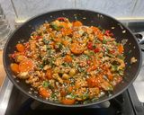 A picture of step 26 of Chicken with Cashews, Bell Peppers, and Carrots.