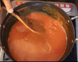 A picture of step 5 of Dal makhni.