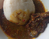 A picture of step 4 of Tuwon Semovita With Okro Soup.