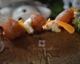 Une image de l'étape 3 de Bûche de Noël à la crème de marron et orangettes, la recette simplissime.