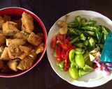 Foto langkah ke 2 dari resep Daging Tahu Lombok Ijo.