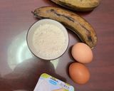 Hình bước làm 1 của món Bánh chuối hấp eatclean