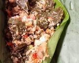 Foto langkah ke 4 dari resep Pepes Ikan Pedho Daun Singkong.