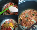 A picture of step 2 of Mung dal (splits) masala.