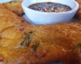 Foto langkah ke 5 dari resep Tempe Mendoan saus kecap pedas.