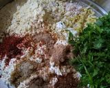 A picture of step 1 of Crispy Curd kababs.