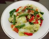 Foto langkah ke 7 dari resep Tumis Sawi Putih dan Kacang Panjang.