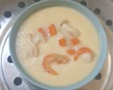 รูปขั้นตอนการทำที่ 3 ของ ไข่ตุ๋นเห็ดเต้าหู้ไข่กุ้งแห้ง นึ่งด้วยกระทะไฟฟ้า