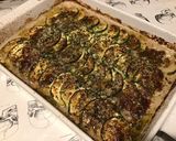 Une image de l'étape 9 de Gratin de courgettes au fromage frais,bouillon de chevreau et parmesan.