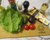 Friss kerti saláta 🥗 parmezánnal 🧀 és könnyű citromos öntettel 🍋 recept fázis 1 fotója