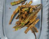A picture of step 4 of Crispy Okra.