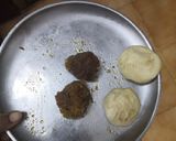 A picture of step 2 of Coconut Jaggery Poli.