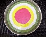 A picture of step 5 of Multi Coloured Designer Idli Cake.