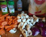 A picture of step 1 of Mandys deconstructed chicken pot pie.