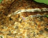 A picture of step 2 of Moringa in egg.