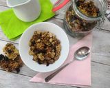 Glutén- és tejmentes, mogyoróvajas, áfonyás (granola) müzli recept fázis 4 fotója