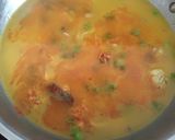 A picture of step 4 of Gatte ki pulao.
